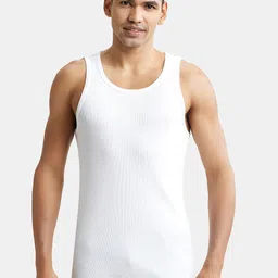 Jockey Round Neck Sleeveless Gym Vest 8823-0101-WHITE-White-picture-40
