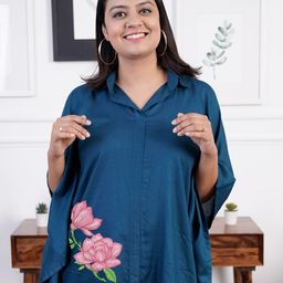 LetsDressUp Floral Printed Kimono Sleeves Kaftan Top-picture-21