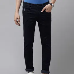U S Polo Assn Denim Co Men Dark Blue Skinny Fit Stretchable Jeans-image-89