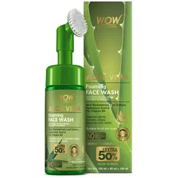 WOW SKIN SCIENCE Aloe Vera Face Wash Gel with Built-In Face Brush - 100 ml-picture-16