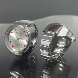 BOZHI Women Dial & Stainless Steel Straps Reset Time Analogue Ring Watch HBEDEHEJFBJB-image-98