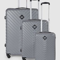 Wildcraft Set of 3 Citron Trolley Suitcases - Cabin, Medium & Large-5
