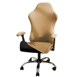 HOKIPO Camel Brown Gaming Elastic Computer Rotating Chair Seat Slipcover-image-79