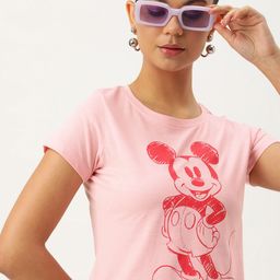 Kook N Keech Disney Women Mickey Mouse Printed T-shirt-image-49