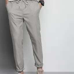 The Indian Garage Co Men Striped Trousers-image-47