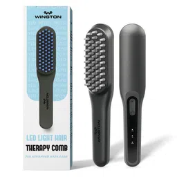 WINSTON LED Hair Growth Therapy Comb with Vibration Mode & Red and Blue Light - Grey-image-26