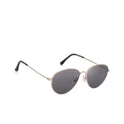 John Jacobs Unisex Grey Lens & Gold-Toned Aviator UV Protected Lens Sunglasses-19