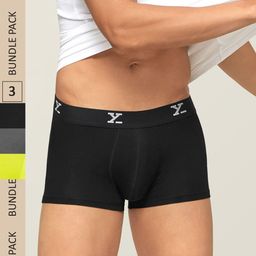 XYXX Men IntelliSoft Antimicrobial Micro Modal Pack of 3 Ace Trunks XYTRNK3PCKN24-image-56