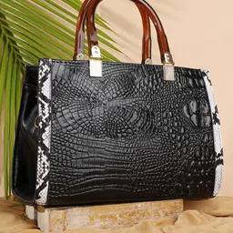 ZEVORA Textured Oversized Shopper Handheld Bag with Tasselled-17