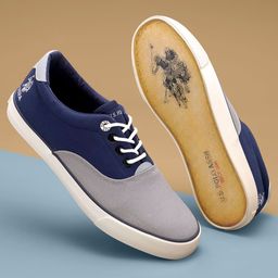 U.S. Polo Assn. Men Navy Blue & Grey Colourblocked BRENTT 2.0 Sneakers-picture-53