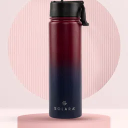 Solara Stainless Steel Vacuum Insulated Water Bottle, Dark Intentions- 650ML-image-62