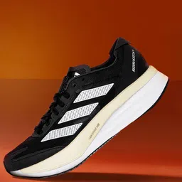 ADIDAS Men Black Woven Design Adizero Boston 11 Running Shoes-picture-41