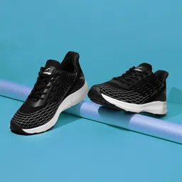 Furo By Red Chief Men Black & Silver Mash Lace-Up Sports Shoes-picture-29