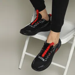 FURO by Red Chief Men Black Mesh Running Lace-Up Sports Shoes-picture-13