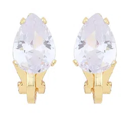 Crystal Stud Cuff Clips | Non-Piercing Earrings for Cartilage & Helix | Premium Gold-Plated Earcuff-image-87