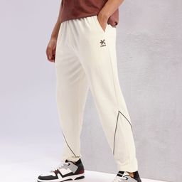 HRX by Hrithik Roshan Men Contrast Piping Mid-Rise Lifestyle Joggers-image-96