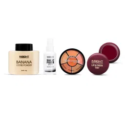 Insight Cosmetics Loose Powder + Concealer Palette + Lip & Cheek Tint + Fixer Spray Combo-12