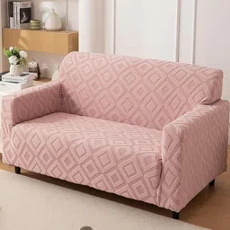 HOUSE OF QUIRK Jacquard Fabric Double Seater 220 GSM Textured Sofa Cover-image-41