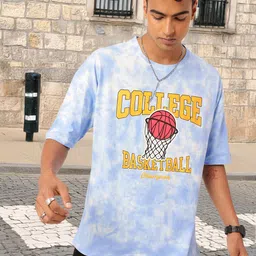 Kook N Keech Street Charm Tie & Dye With Typography Print Oversized T-shirt-image-52