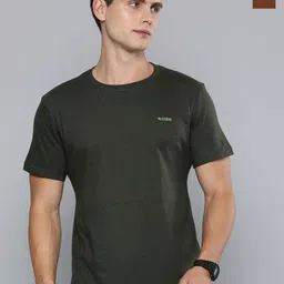 R.Code by The Roadster Life Co. Pack Of 2 Round Neck Short Sleeves Regular T-shirt-image-46