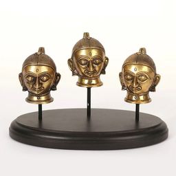 Exotic India Gold-Toned Gauri Brass Religious Idol Showpiece-image-31