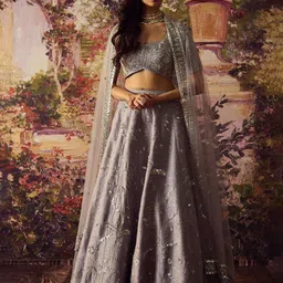 Geethika kanumilli Embroidered Ready to Wear Lehenga & Blouse With Dupatta-picture-17