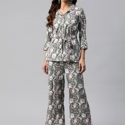 Readiprint Fashions Women Shirt Style Top with Palazzos-picture-32