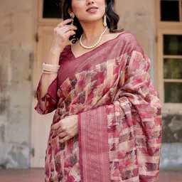 DIVASTRI Woven Design Zari Pure Silk Designer Banarasi Saree-picture-28
