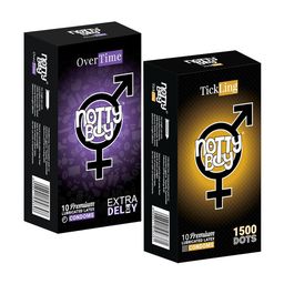 noTTy Boy Men Set of Climax Delay & 1500 Dots Lubricated Latex Condom - 10 Pcs each-20