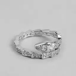 DressBerry Women Stone-Studded Snake-Shaped Adjustable Finger Ring-48