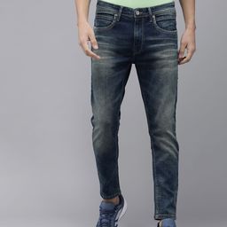 BEAT LONDON by PEPE JEANS Men Blue Chinox Regular Fit Light Fade Stretchable Jeans-image-47