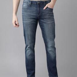 Roadster Men Navy Blue Slim Tapered Fit Light Fade Stretchable Jeans-image-29