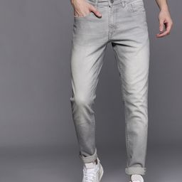 WROGN Men Grey Skinny Fit Mid-Rise Clean Look Stretchable Jeans-image-5