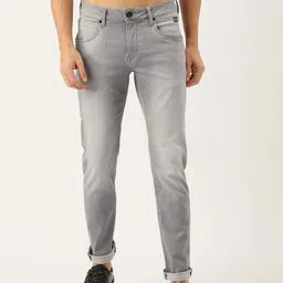 Flying Machine Men Grey Micheal Tapered Fit Mid-Rise Light Fade Regular Jeans-picture-35