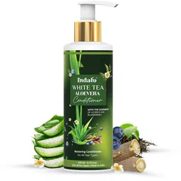 INDALO White Tea Aloe Vera Conditioner with Licorice & Blueberries for Oily Hair - 200ml-24