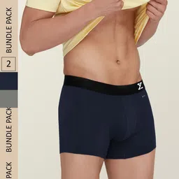 XYXX Men Pack of 2 Aero Super Combed Cotton Moisture Absorbent Trunks XYTRNK2PCKN415-picture-19