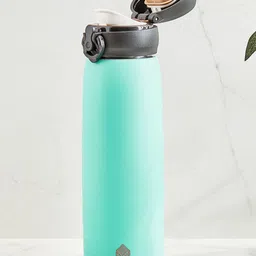 Home Centre Atlantis Casa Green & Silver-Toned Single Stainless Steel Water Bottle - 350ml-image-84