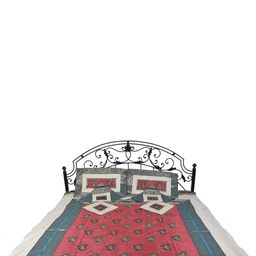Exotic India Green & Maroon Ethnic Motifs 300 TC Queen Bedsheet With Pillow Covers-image-15