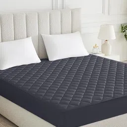 HOMEMONDE Grey Cotton Water Resistant Quilted Mattress Protector-image-69
