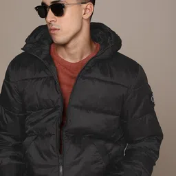 Calvin Klein Jeans Solid Water Resistant Hooded Puffer Jacket-28