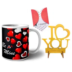 Phirki Studio Printed Ceramic Glossy Valentine Mugs & Showpiece-27