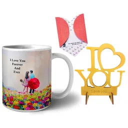 Phirki Studio Printed Ceramic Glossy Valentine Mugs & Showpiece-45