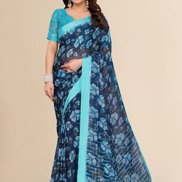 Moda Rapido Floral Printed Saree With Unstitched Blouse Piece-picture-17