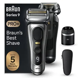 Braun Series 9 Pro 9467CC Wet & Dry Shaver with Leather Travel Case - Silver-Toned-12