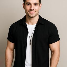 R.Code by The Roadster Life Co. Solid Spread Collar Short Sleeves Shirt-picture-37