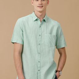 CAVALLO by Linen Club Men Contemporary Slim Fit Solid Opaque Casual Shirt-image-11