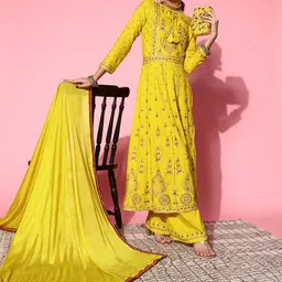Kvsfab Women Solid Viscose Rayon Fluid Tie-Up Kurta Set-45