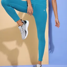 Cultsport Women AbsoluteFit Essential Blue Tights With Pocket-image-97