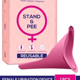 GYNOCUP Women Leak-Proof Silicone Stand & Pee Reusable Female Urination Device-image-1