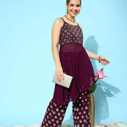 Libas Embellished Georgette Ethnic Co-Ords-image-12